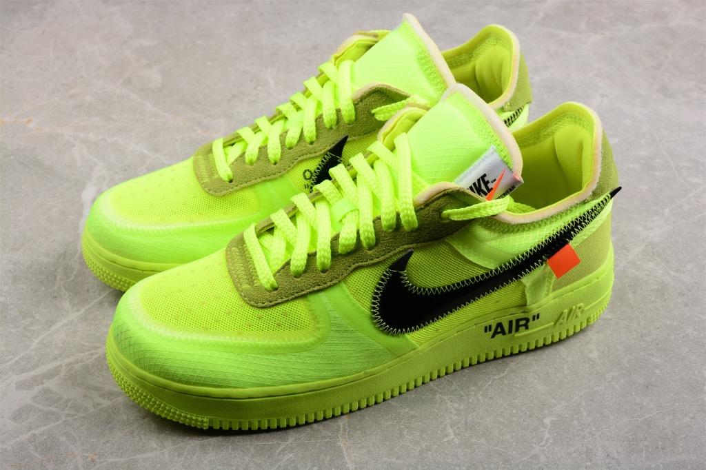 Nike Air Force 1 Low Off-White Volt Men's - AO4606-700 - US