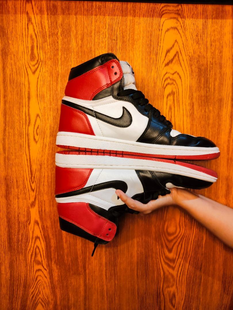 Nike air jordan high blacktoe size 41 insole 26cm