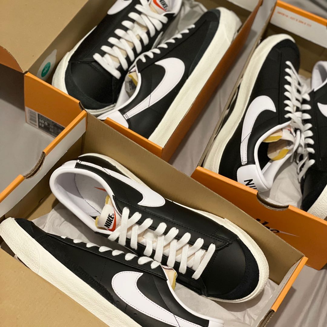Nike Blazer Low 77 Vintage Black Sail Men s Fashion Footwear