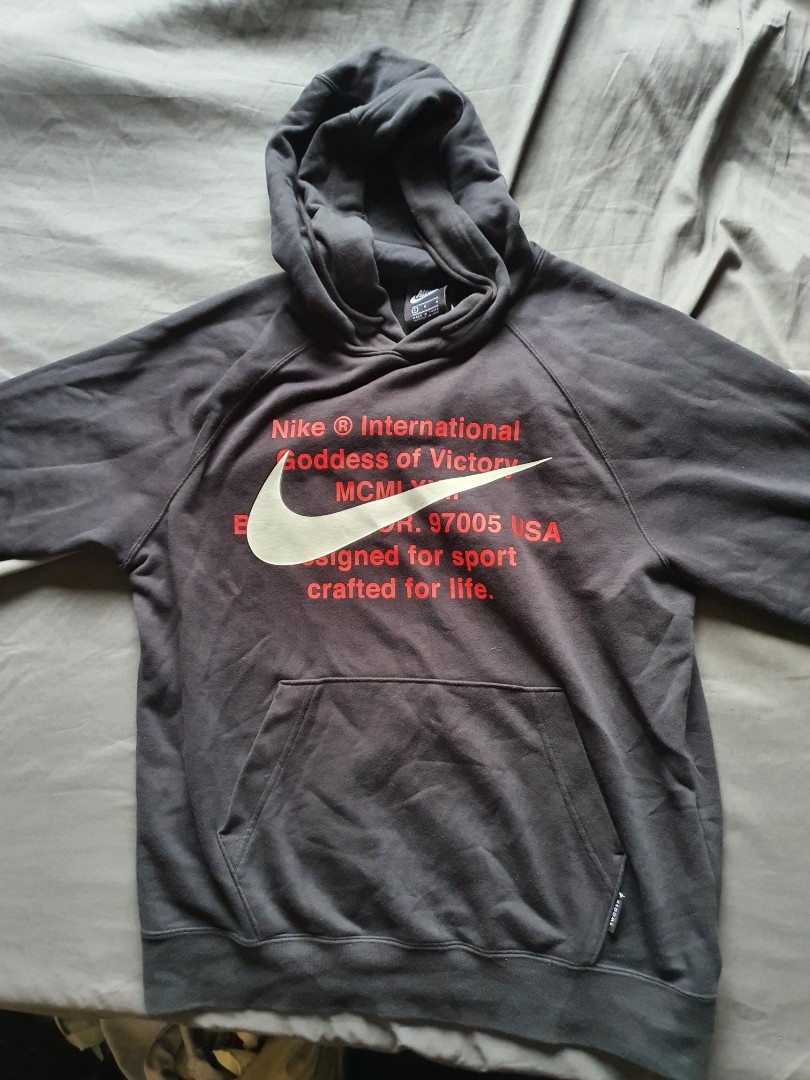 Nike Goddess Of Victory (Offwhite Inspired) Hoodie, Men's Fashion ...