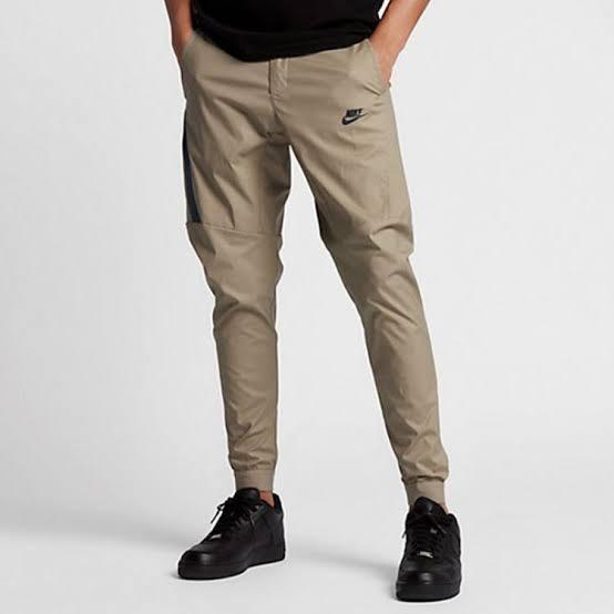 Nike tech woven khaki Men s Fashion Bottoms Joggers on Carousell