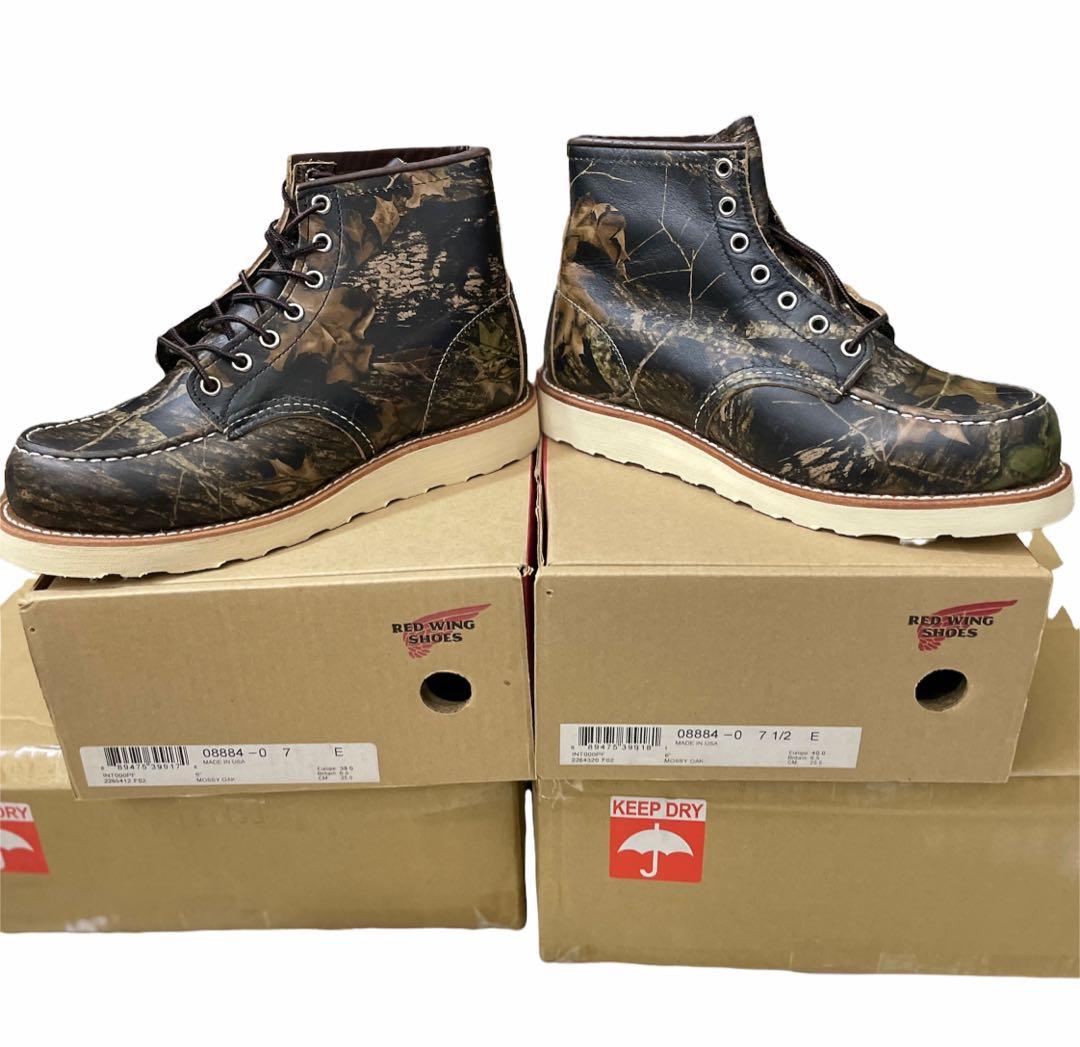 NOS Original Red Wing boots 8884 camo size US7.5E 6.5UK US7E 6UK