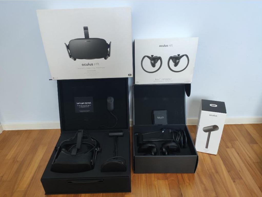Shetland Villig folder Oculus Rift CV1 with 3 Base Stations, Video Gaming, Gaming Accessories,  Virtual Reality on Carousell