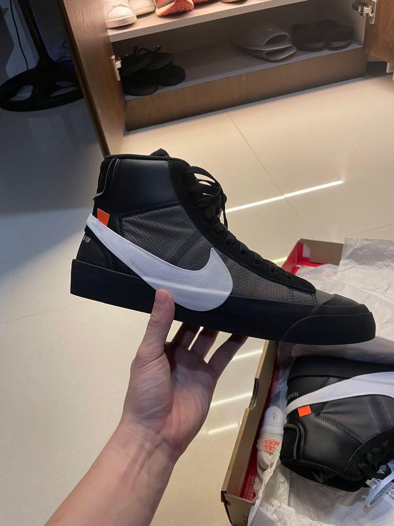 Nike off white blazer hot sale grim reaper on feet