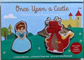 Once Upon A Castle Hallmark Finger Puppet Theater Kid Book +2 Finger Puppets