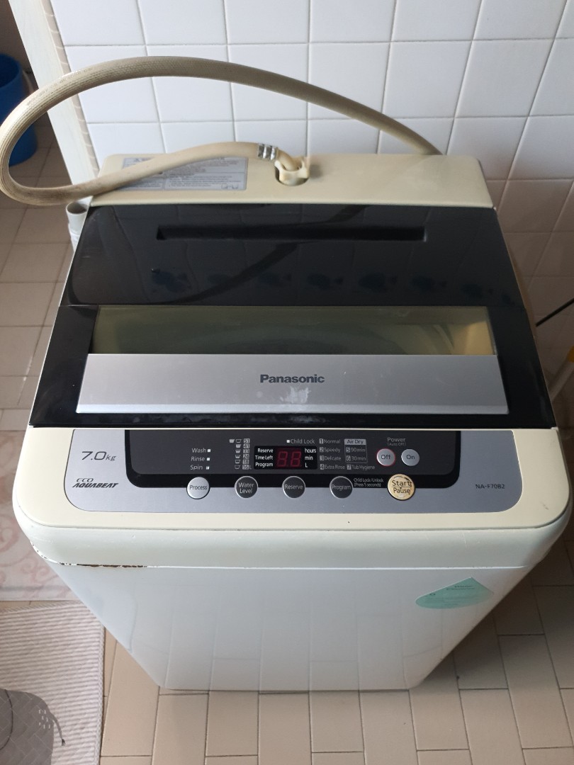 PANASONIC 7KG WASHING MACHINE WASHER (MODEL NAF70B2), TV & Home