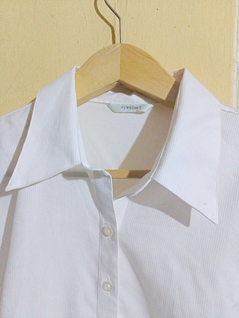 PERSON'S White stripe textured ladies 