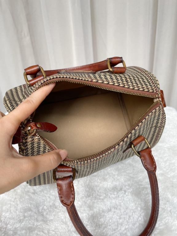 Vintage Ralph Lauren Houndstooth Boston Doctors Bag Speedy