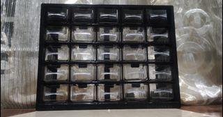 Portable 25 drawers storage box tool craft jewelry screws organizer as is