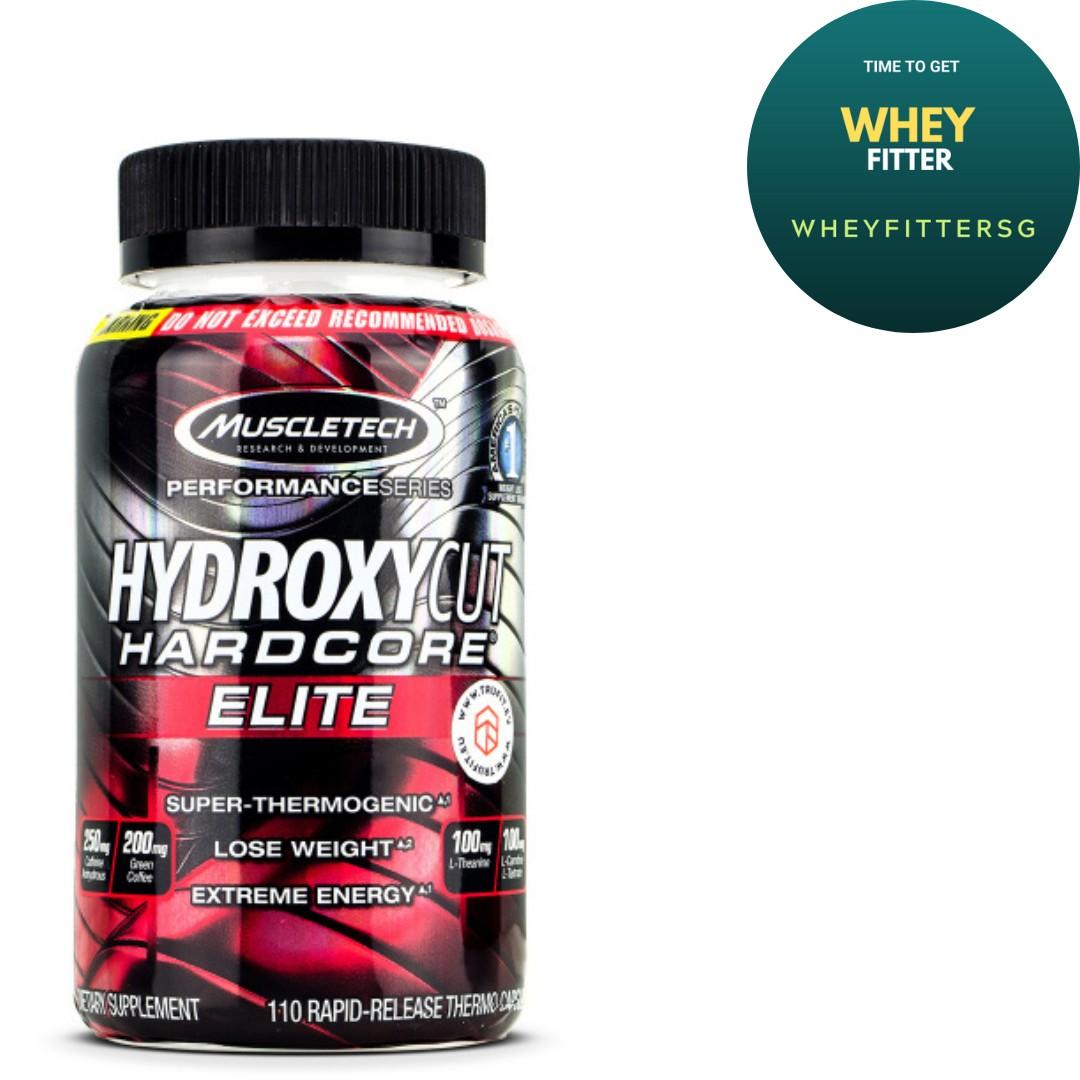 MUSCLETECH HYDROXYCUT HARDCORE ELITE 110 CAPS Strong Fat Burner 