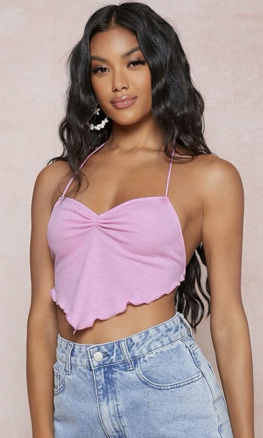 ruched babydoll cami top Women s Fashion Tops Other Tops on