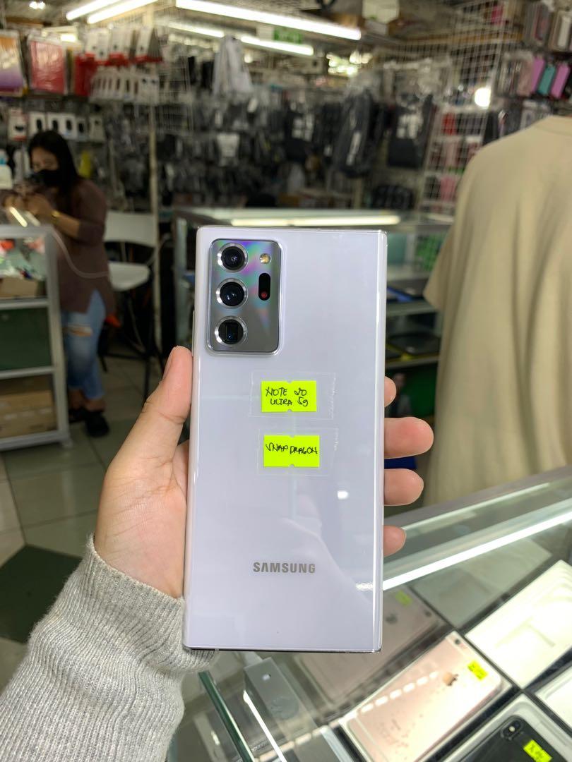 SAMSUNG NOTE 20 ULTRA 5G SNAPDRAGON 12/256 (Category: Samsung) located in Pasig City. Submitted by fairgadgetshop (Listing ID 1167013792, Image 1). Description: SALE/SWAP SELLING PRELOVED: SAMSUNG NOTE 20 ULTRA 5G SNAPDRAGON 12GB/256GB 9/10 SMOOTHNESS FACTORY UNLOCKED NO HIDDEN ISSUE NO SAMSUNG ACCOUNT ISSUE NO REPAIR TEST ALL YOU WANT INCLUSIONS: Charger PM FOR MORE INFO 09183633330 LOC📍Pasig Cash on Delivery (COD) will do but SF must be paid b