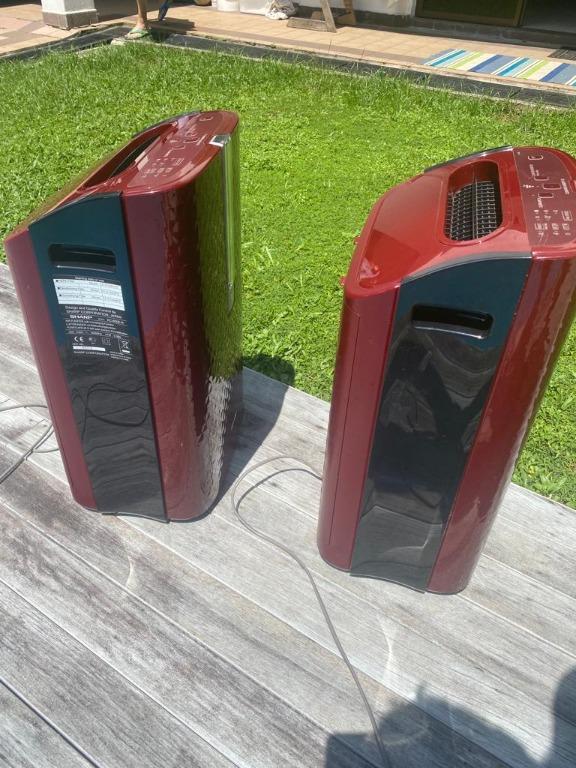 SHARP KC-850E-R Air Purifier and Humidifier Ion Plasmacluster (2 units ...