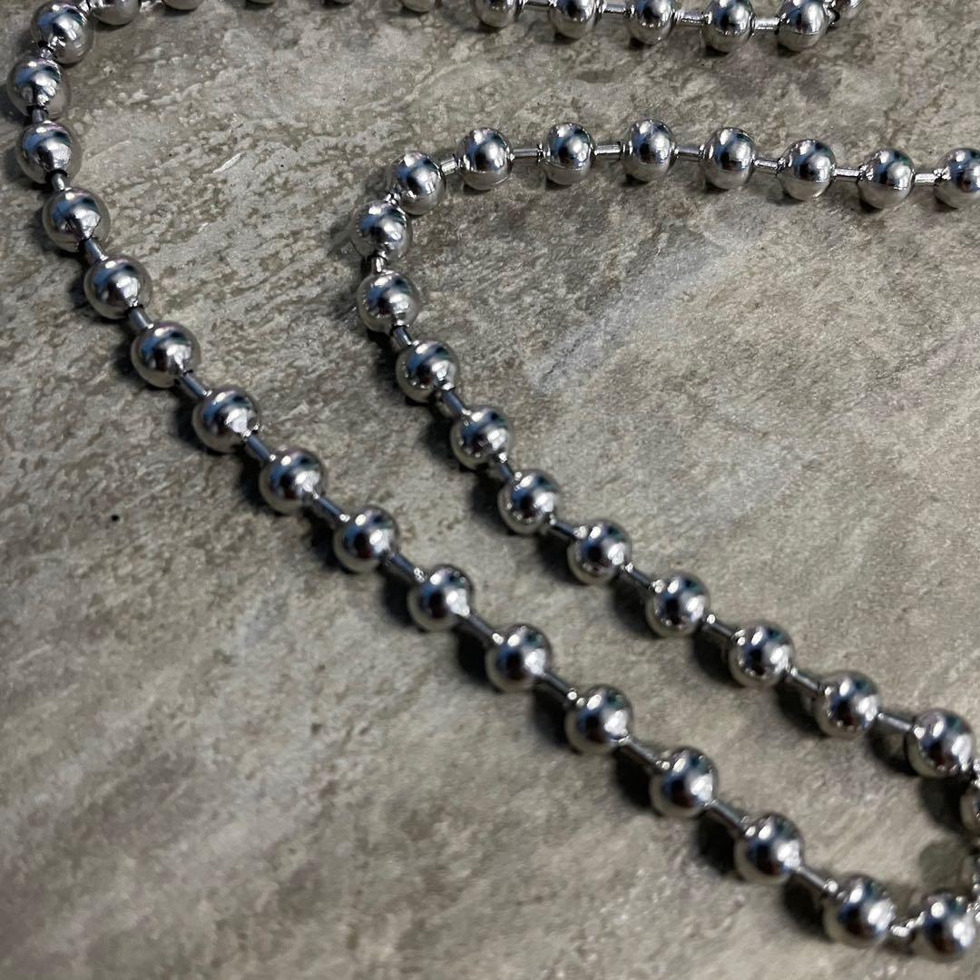 Mens bead chain necklace on sale