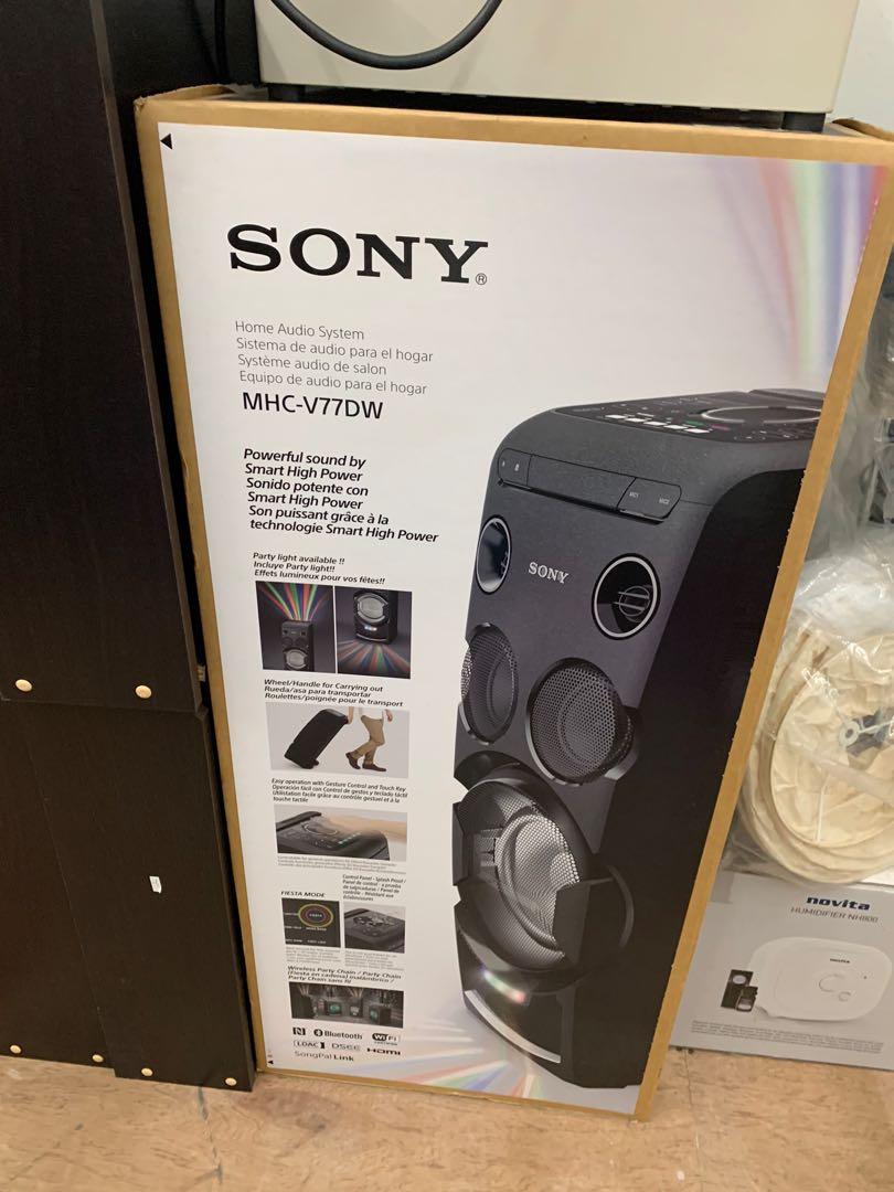 SONY HOME AUDIO SYSTEM MHCV77DW, TV & Home Appliances, TV