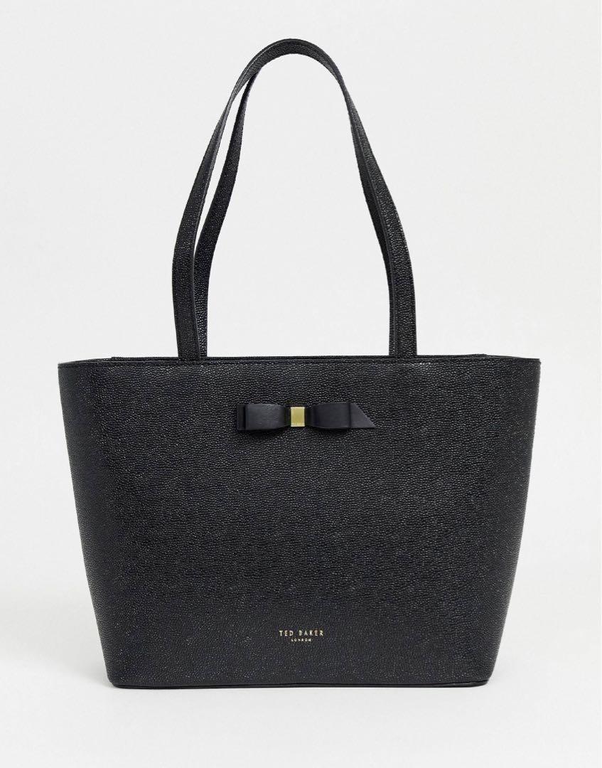 Ted baker jessica bow leather shopper bag sale