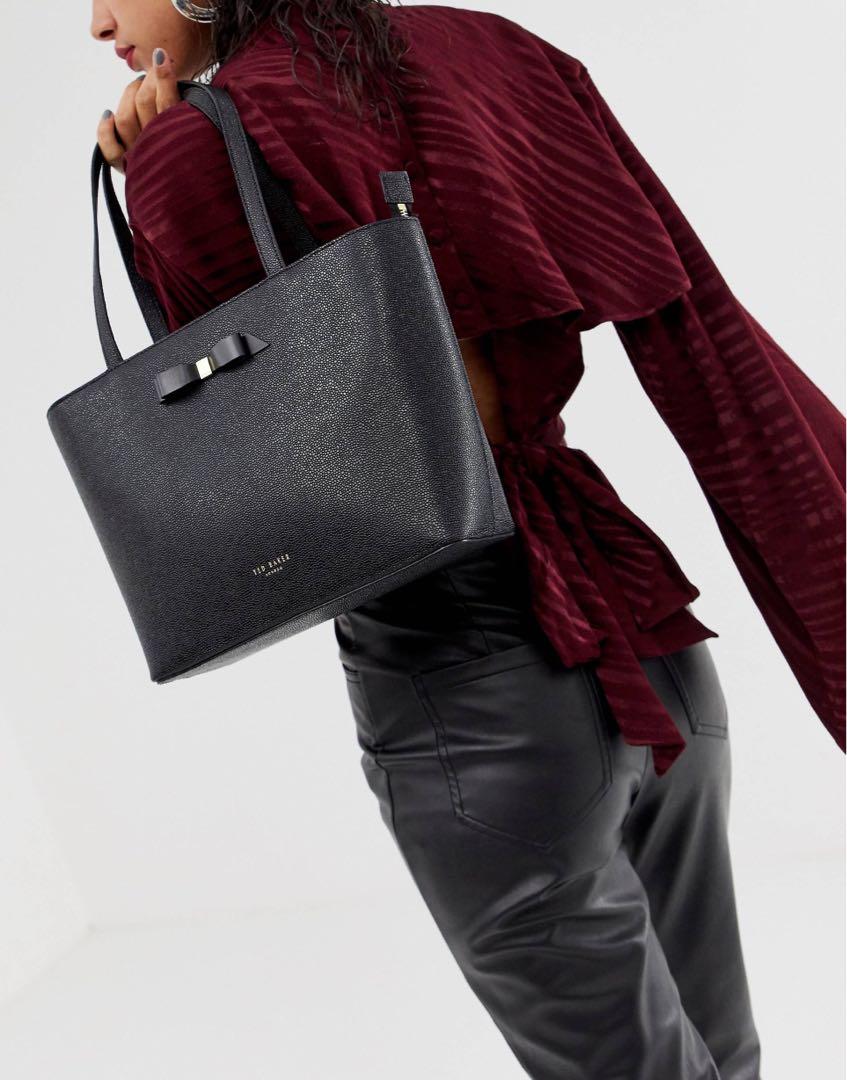 Ted Baker Jessica Bow Leather Bag Women s Fashion Bags Wallets Shoulder Bags on Carousell