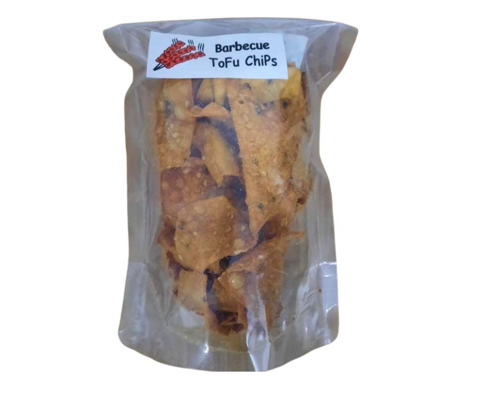 Vegan Tofu chips spicy, cheese, sour cream, bbq, white cheddar