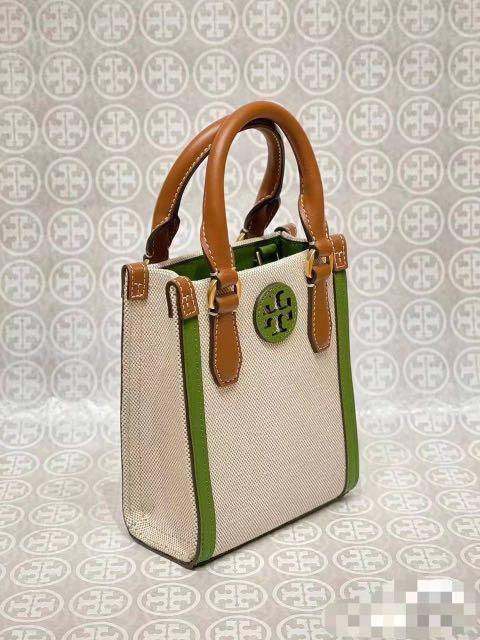 Tory Burch Blake Canvas Mini Shoppee Tote, Luxury, Bags & Wallets on  Carousell