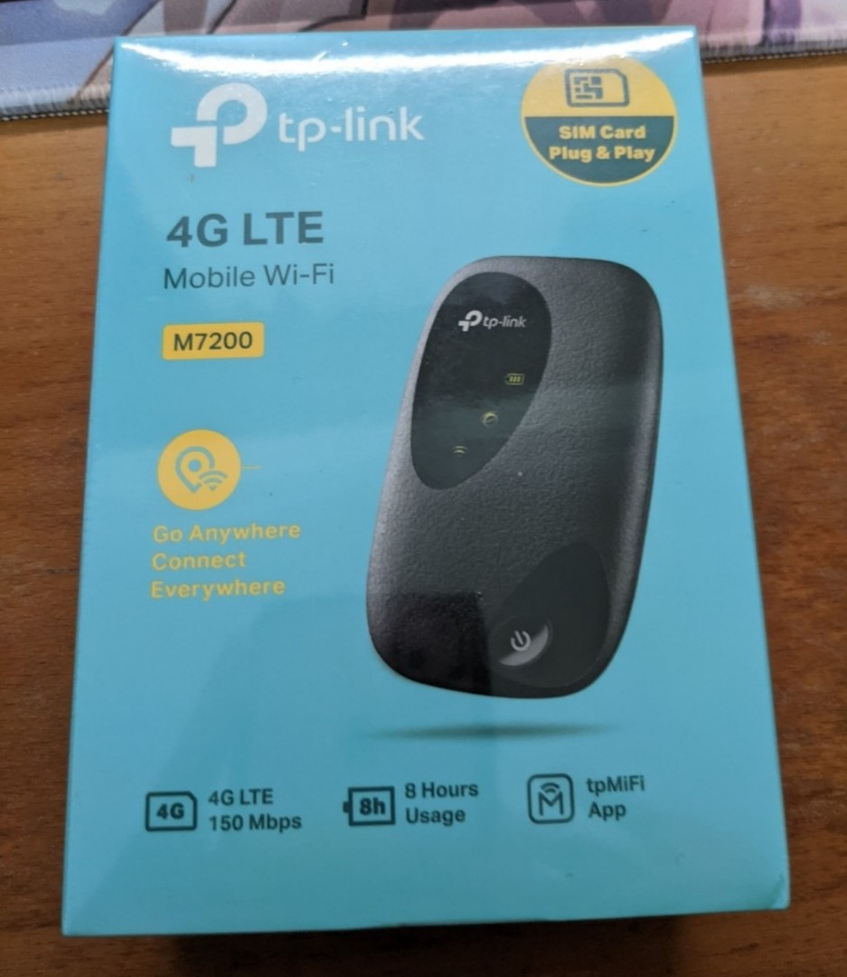 tp-link M7200 4G LTE WiFi portable hotspot, Computers & Tech, Parts &  Accessories, Networking on Carousell