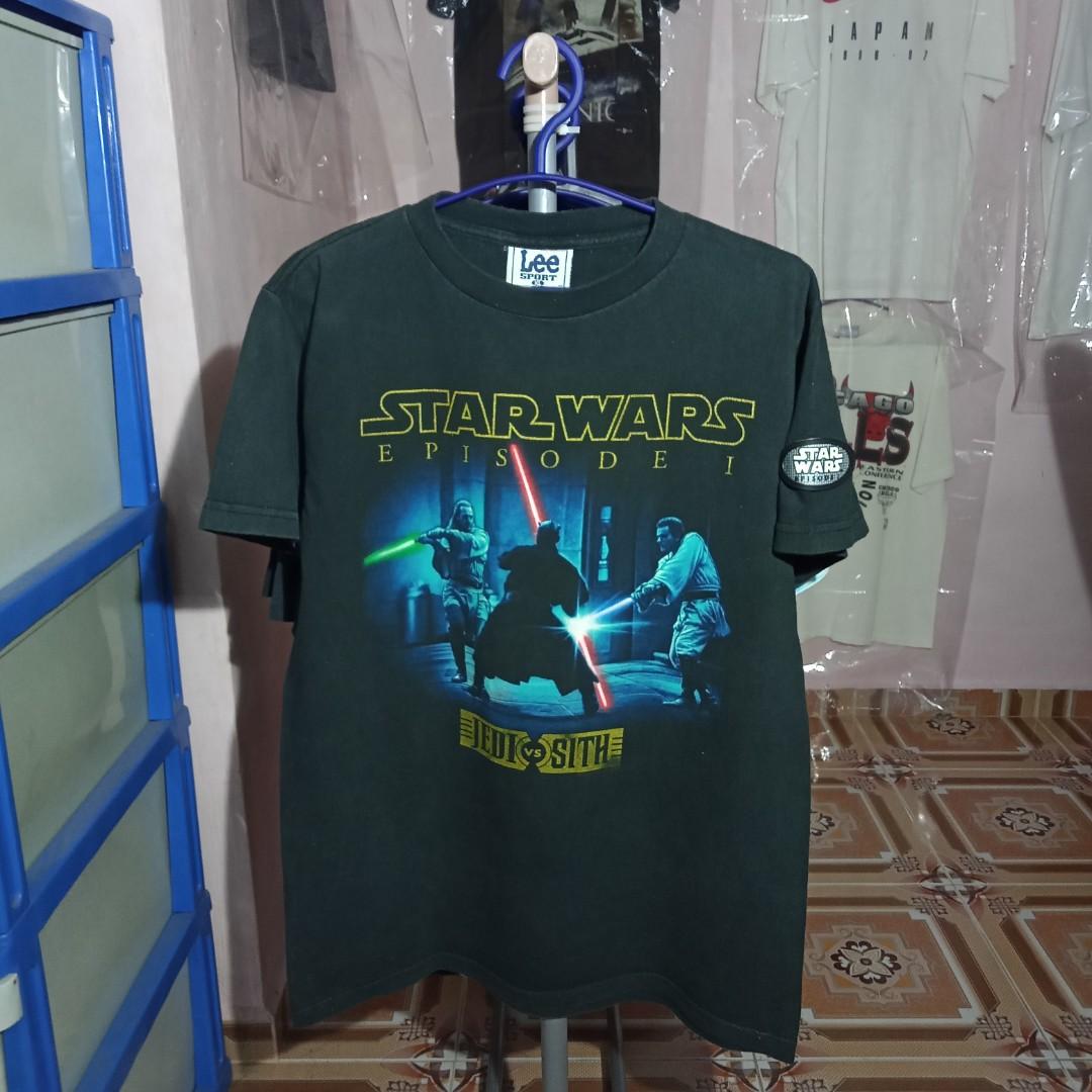 T-Shirts Vintage Movie Star Wars Episode 1, Men's Fashion, Tops