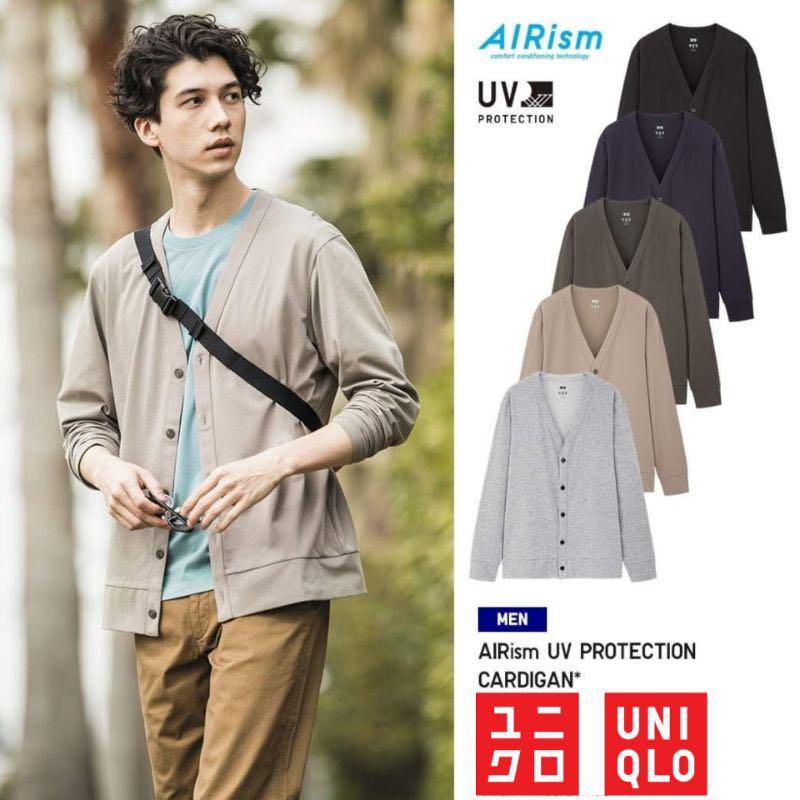 UNIQLO Airism UV Protection Cardigan, Men's Fashion, Coats, Jackets and  Outerwear on Carousell