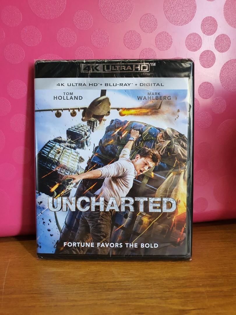  Uncharted [4K UHD] [Blu-ray] : Tom Holland, Mark