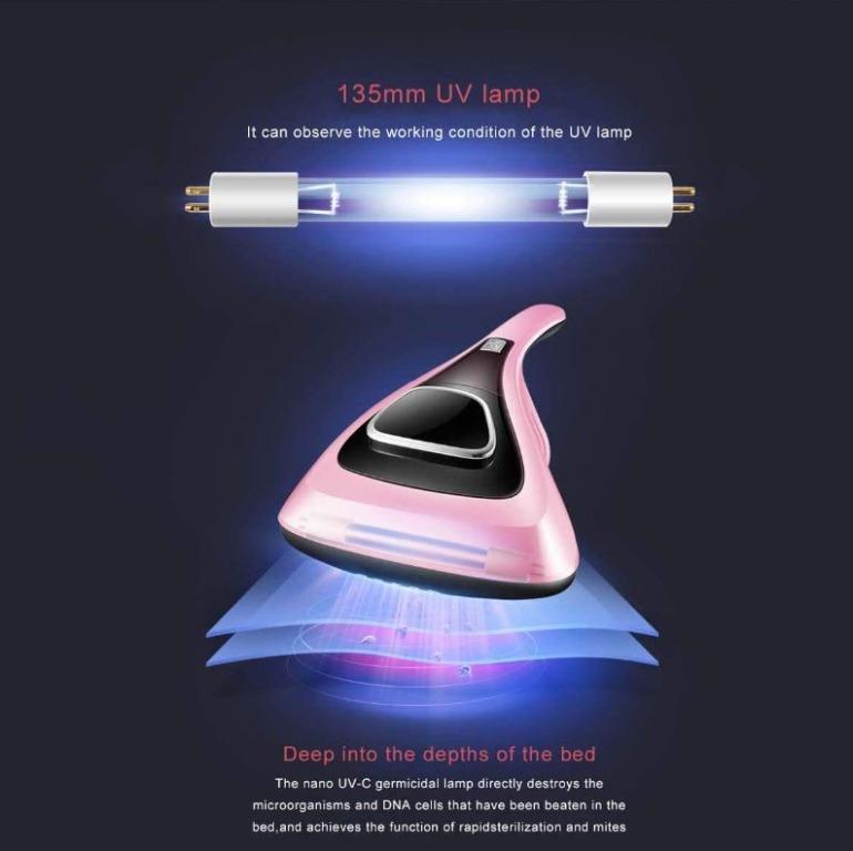 Dust Mite Killer UV For Bed Mattress Mites Kill Vacuum Cleaner Handheld