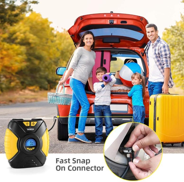 WindGallop Digital Car Tyre Inflator Air Tool Portable Air Compressor