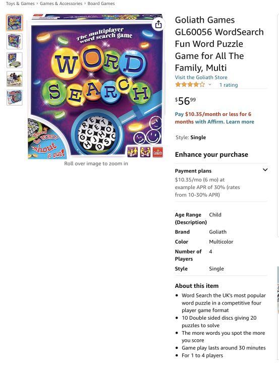 Word search game smyths on sale