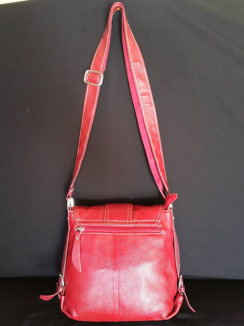 Yearcon Tas Selempang Wanita Tas Sling Bag Bahu Kulit Asli Wanita Second Preloved Thrift Fesyen Wanita Tas Dompet di Carousell