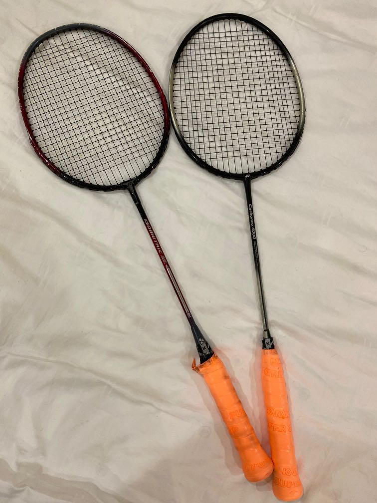 Kiezelsteen Ik was verrast moed Yonex Badminton Rackets Set of 2, Sports Equipment, Sports & Games, Racket  & Ball Sports on Carousell