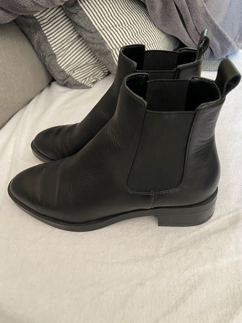 Leather chelsea sales ankle boots zara