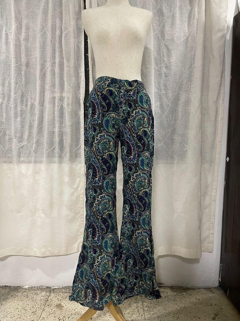 NEW Zara Paisley Trousers, Women's 