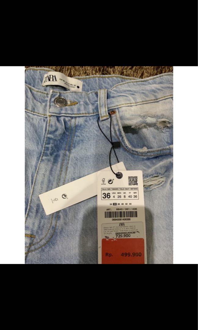 Zara Ribbed Full Length Jeans