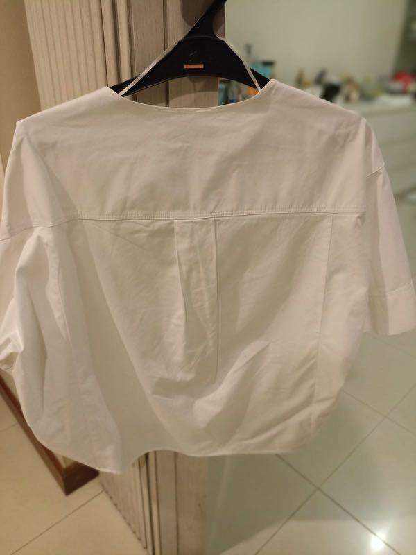 Zara White Blouse, Fesyen Wanita 
