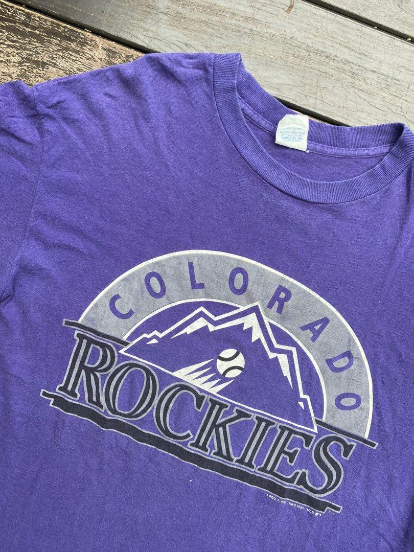 1991 MLB colorado rockies shirt, Men's Fashion, Tops & Sets, Tshirts & Polo  Shirts on Carousell