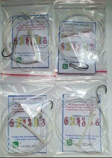 50lbs Single Apollo Fishing Rigs with BKK  Red Octopus Beak Hooks | Surfcasting Usage | Boating Usage | Pond Usage