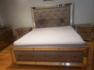 7-PIECE KING BEDROOM SET WITH MATTRESS