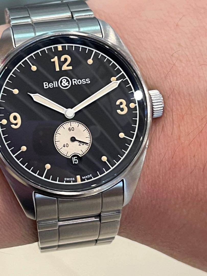 超美品T DIAL BELL & ROSS VINTAGE 123, 名牌, 手錶- Carousell