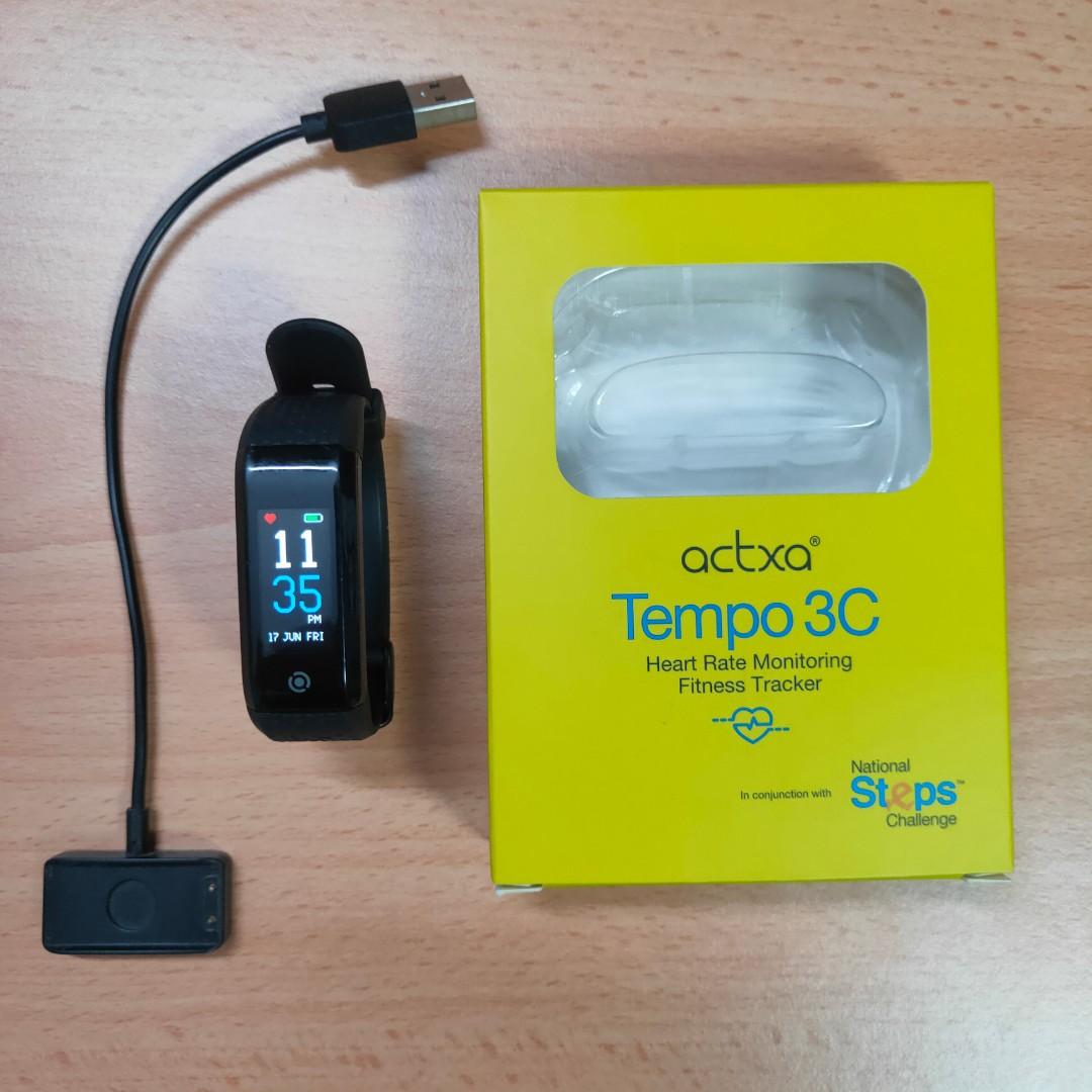 Actxa Tempo 3C HPB Fitness Tracker / Model J1810C, Mobile Phones