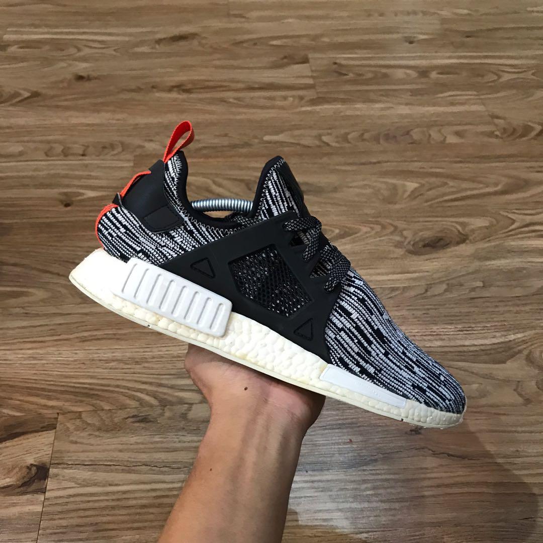 Adidas nmd xr1 black red cardboard brown sale