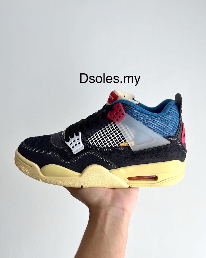 Air Jordan 4 Retro Union Off Noir, Men's Fashion, Footwear, Sneakers on  Carousell