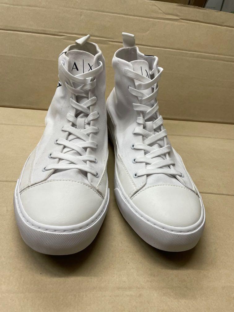 Armani exchange canvas trainers online