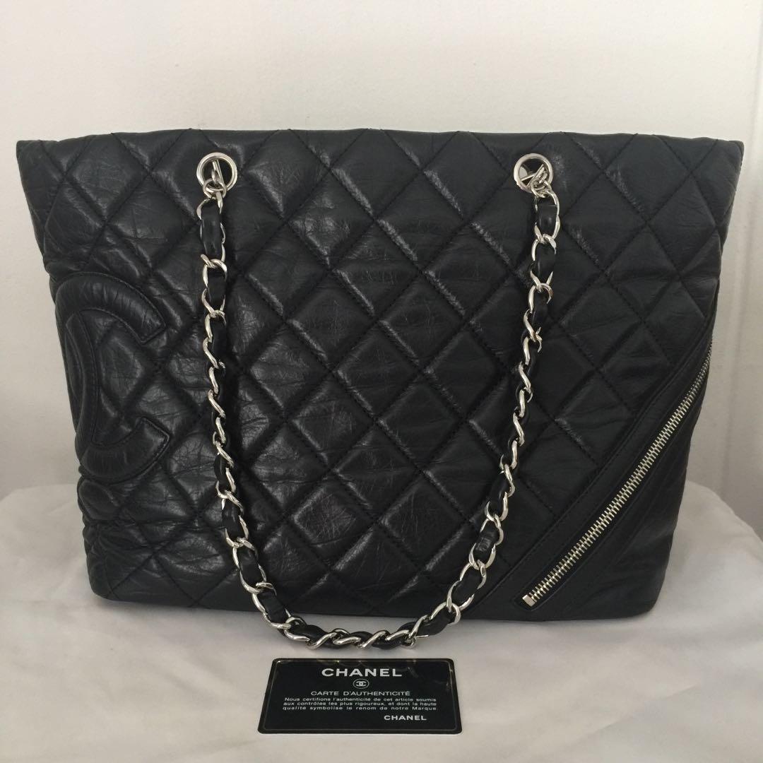 Chanel Cambon CC Tote Bag Small, Luxury, Bags & Wallets on Carousell