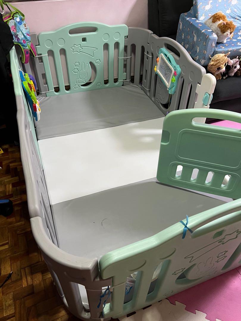 Baby Playpen Playgate w/ Mat (Category: Infant Playtime) located in Taguig. Submitted by bacontunamelt (Listing ID 1167211493, Image 2). Description: Baby play gate with 2 inch play mat..