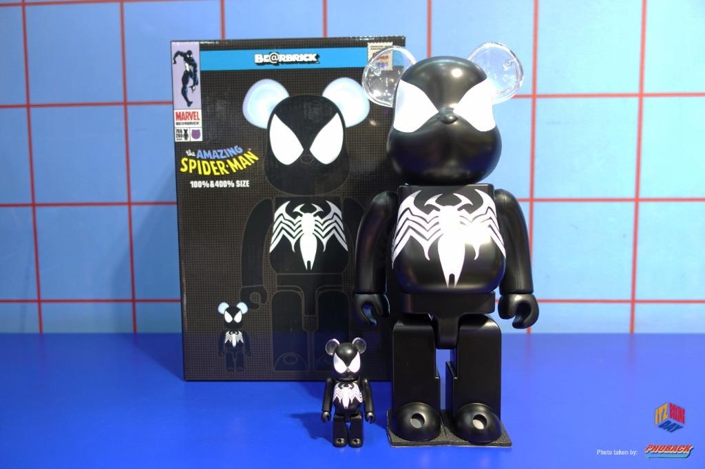 BE@RBRICK SPIDER-MAN BLACK 100％ & 400％