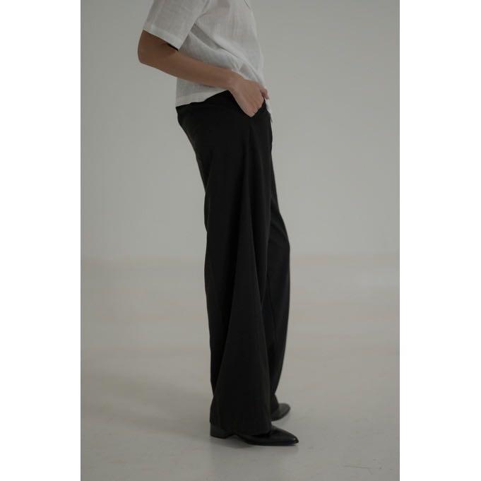 Black Kulot Pants (Wide Trousers 