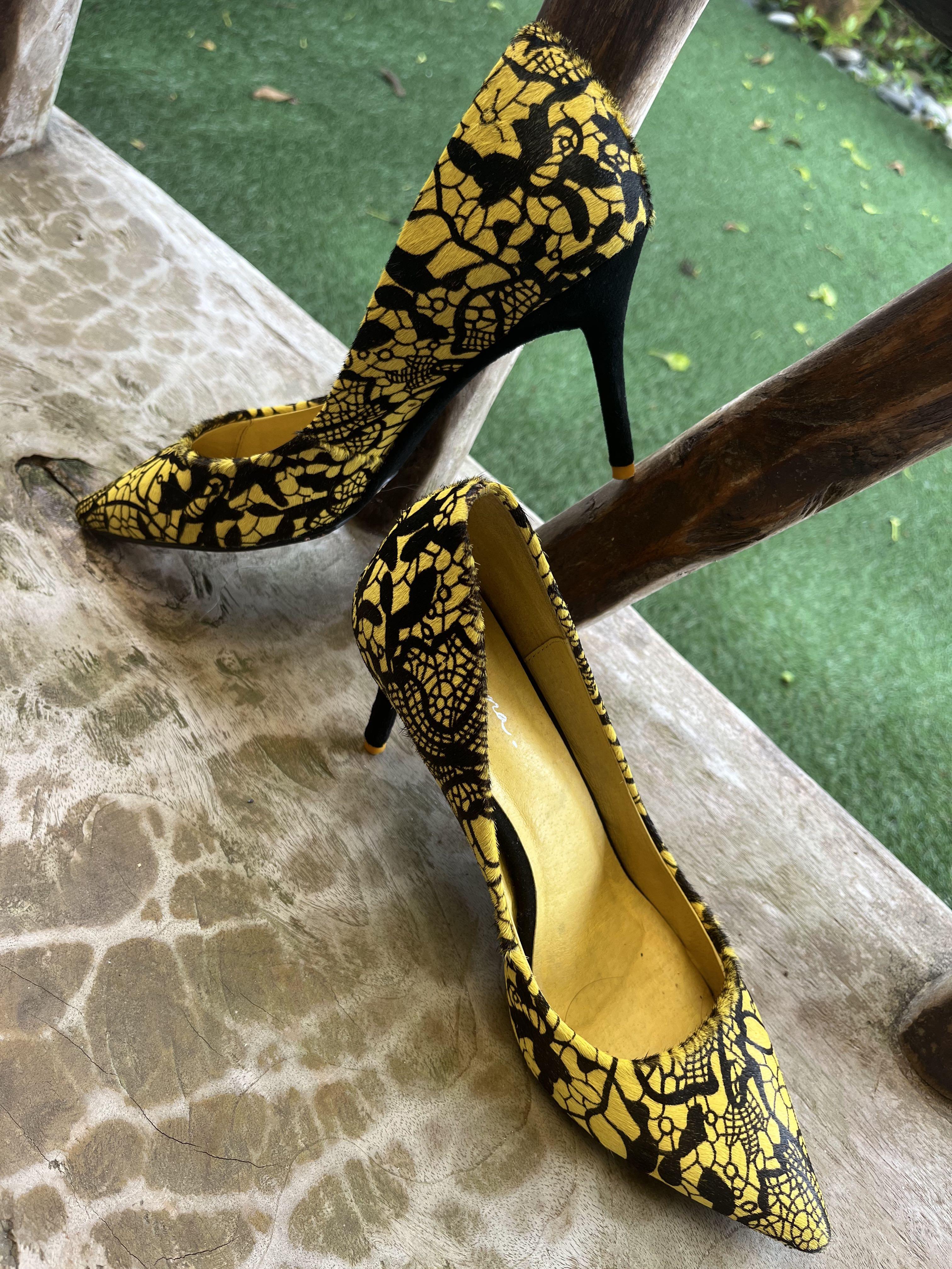 Pony hair heels hot sale
