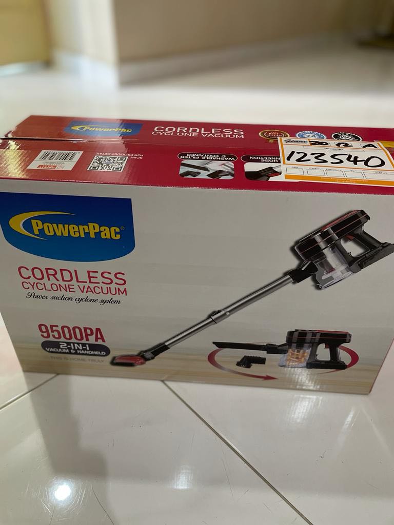 BNIB PowerPac PPV3700 Lightweight Cordless Vacuum Cleaner, TV & Home